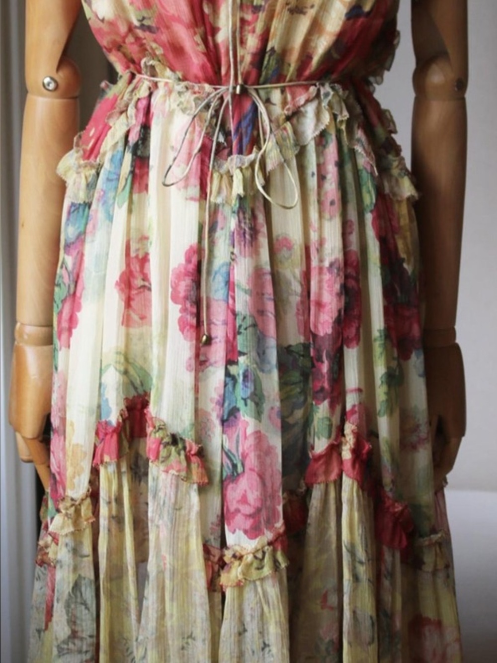 ZIMMERMANN (AU size 2 / US 6-8) silk chiffon Melody Floating floral dress EUC - Picture 3 of 4